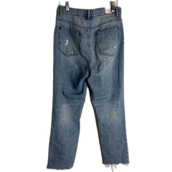 BDG urban outfitters distressed slim straight fly button denim jeans size 28 - Picture 10 of 11